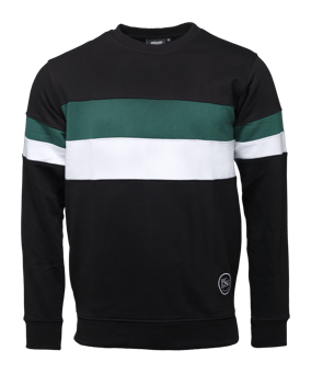 Smart and Striped Sweatshirt Schwarz
