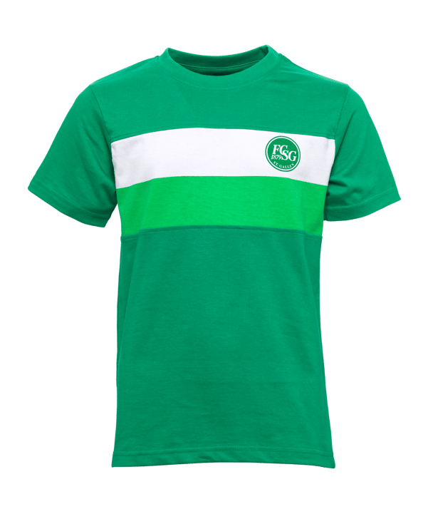 FC St. Gallen Doppelstreifen Shirt Kids Grün - gruen